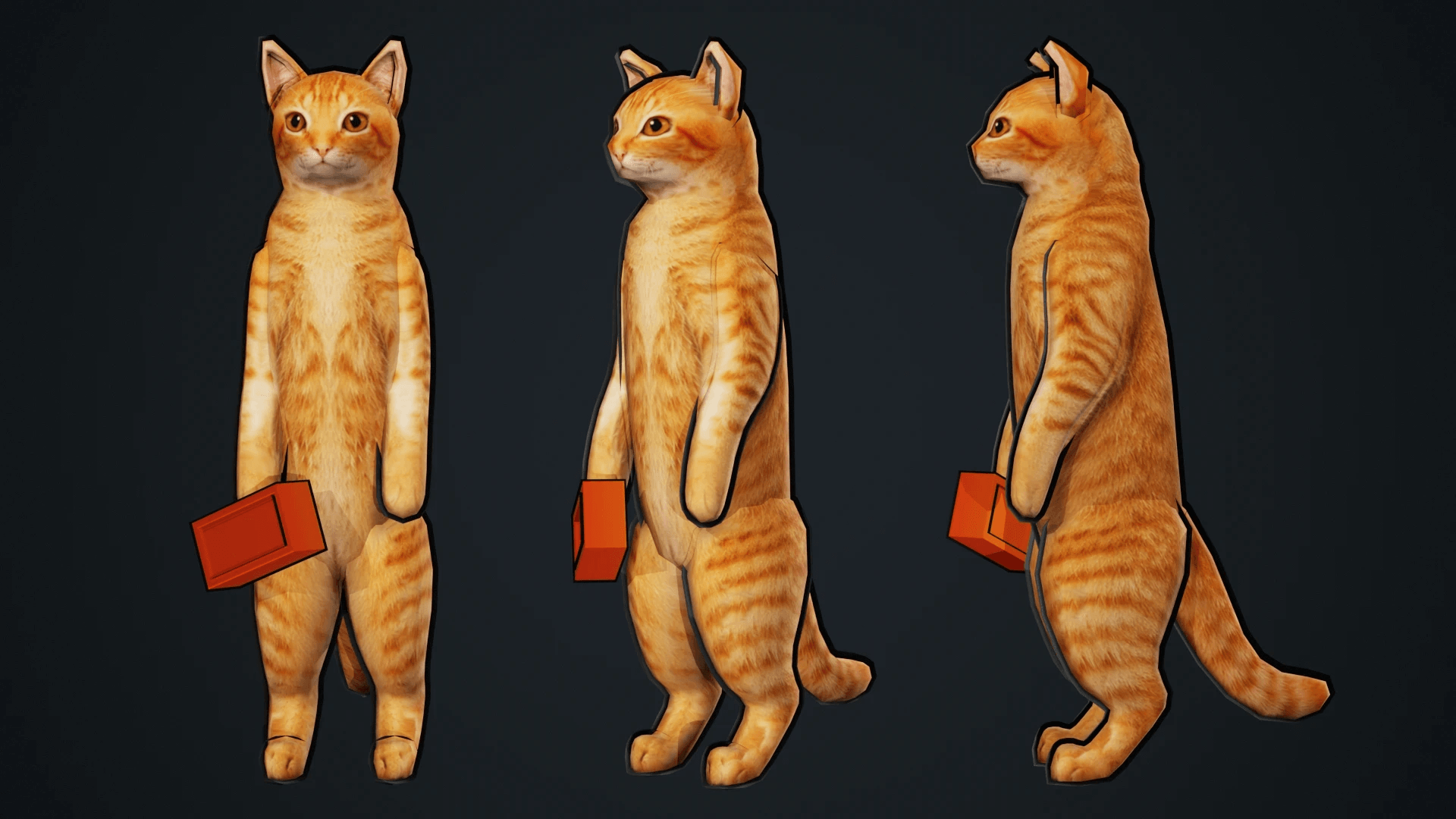 Orange Brick Cat